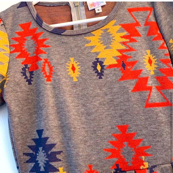 LuLaRoe Amelia Aztec Print Dress - Picture 3 of 3